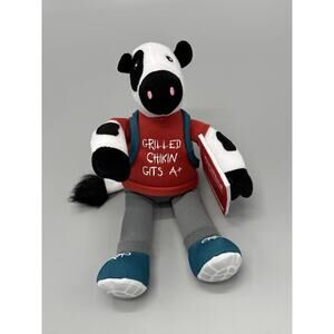Chick-fil-A Grilled School Backpack Chikin Gits A+ 2019 Cow Plush 8”